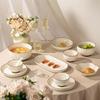 Hao Ya Cream Style Ceramic Dinnerware Set