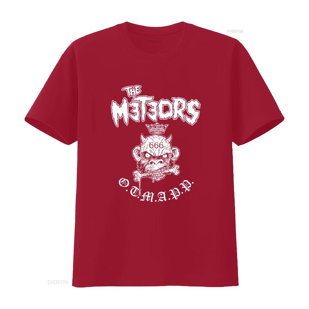 The Meteors Rock Band Artwork T Shirt Black  S 5Xl 2F188 vintage Washed graphic homme Casual Stylish designer clothes