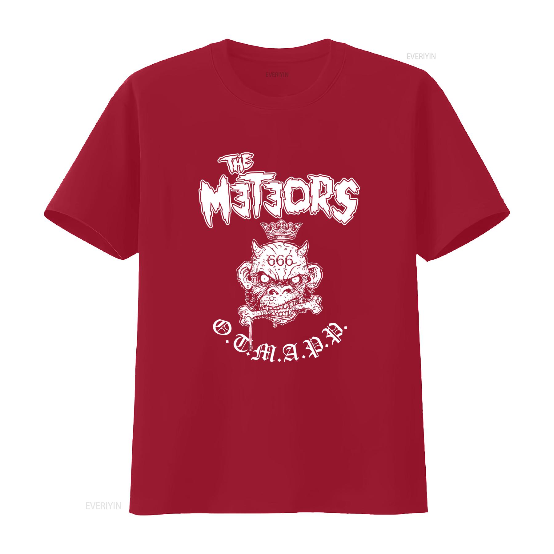 

The Meteors Rock Band Artwork T Shirt Black S 5Xl 2F188 vintage Washed graphic homme Casual Stylish designer clothes S