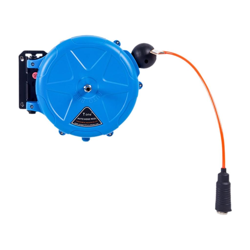 Automatic Retractable Air Hose Air Drum Hose Easy Installation Automatically Retracts 10m for Garage and Garden Use LOL-FUN Reel, Reel, Accessory,