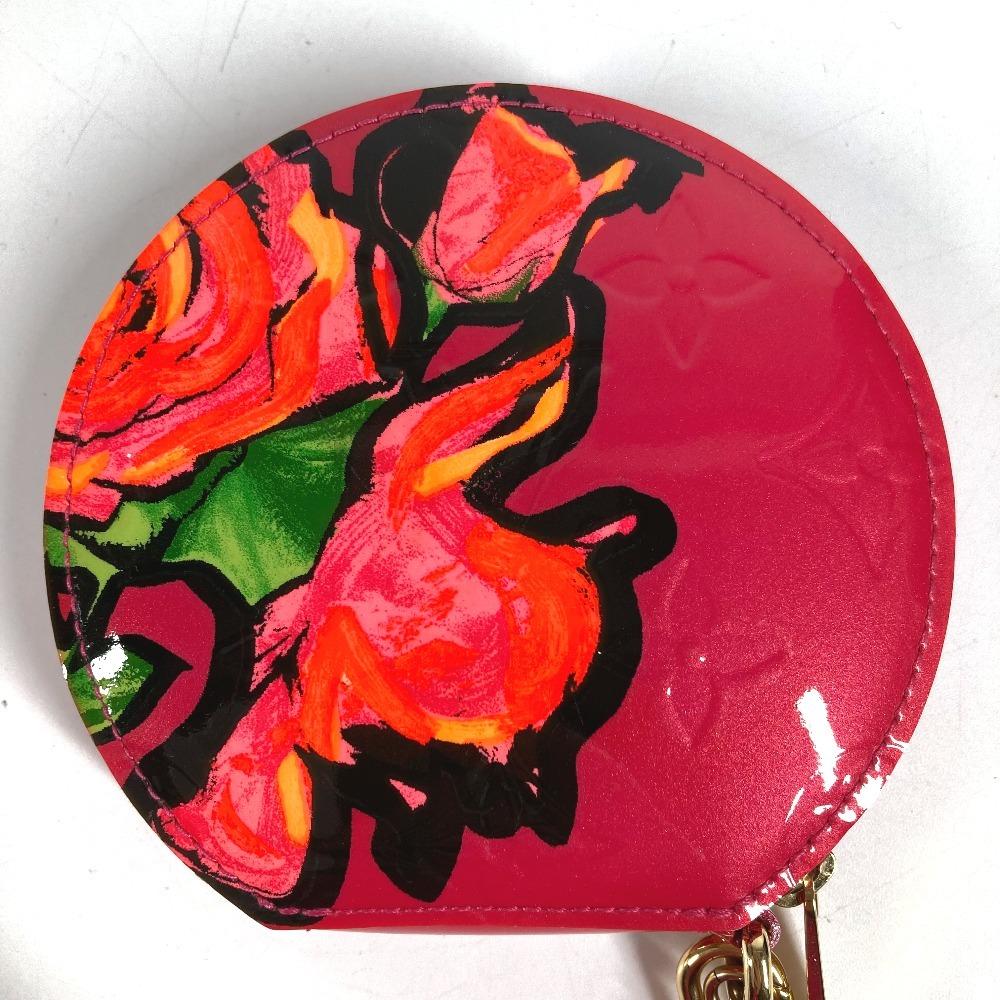 Louis Vuitton M93690 MonogramVernis Rose Porte Monet Chapeau Wallet coin purse