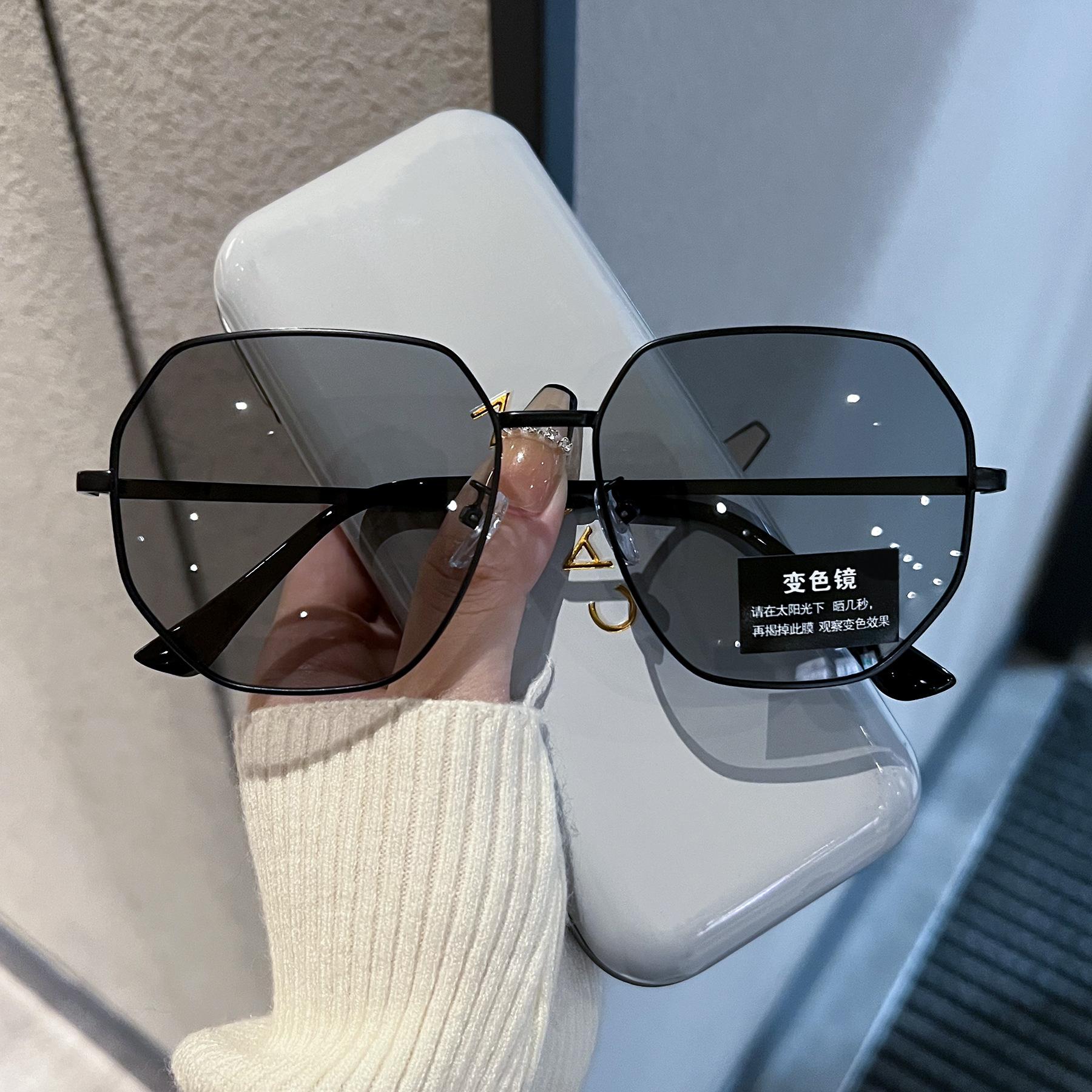 

High-end European and American Style Sunglasses, Women s Summer Polygonal Anti-UV Sun Protection Sunglasses, Fashionable Glasses 0