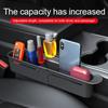 Car Seat Crevice Storage Box Gap Slit Filler Storage Shelf Multi-functional Large Capacity Push Pull Type Car Storage Rack