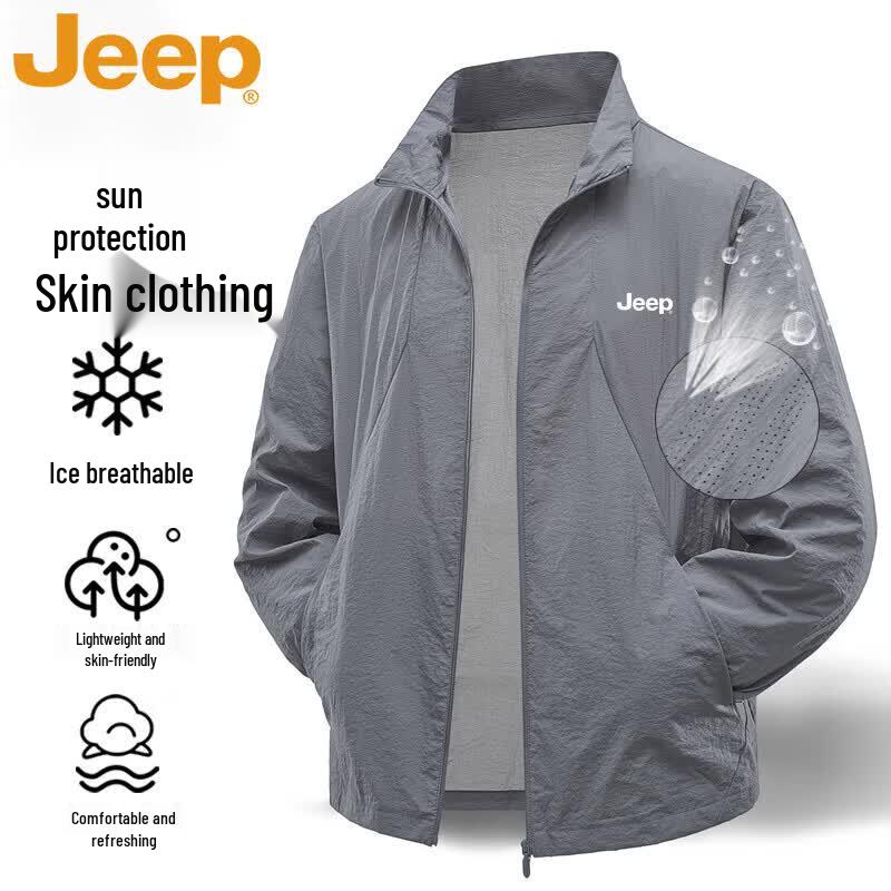 

JEEP Men s Summer Outdoor Sun Protection Jacket XL
