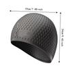 High Elasticity Silicone Swimming Cap Solid Color Swim Head Hood Diving Hat  Swimming Pool