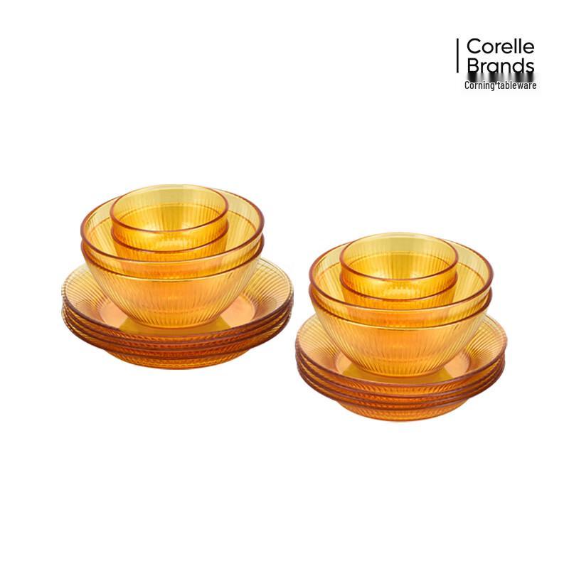 

Snapware Deluxe 16-Piece Glass Dinnerware Set