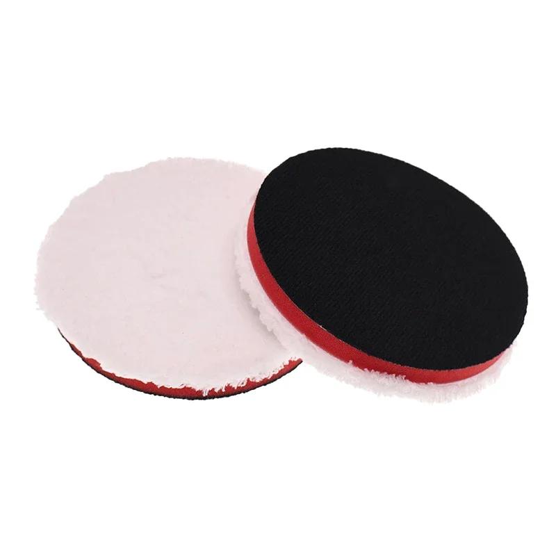 3/5pcs 5-Inch Microfiber Cutting Pads with Hook & Loop Backing - Ultra-Soft Polishing Pads for Car Detailing Waxing and Buffing
