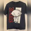 Stewie Family Guy Classic Black T-Shirt Cotton Unisex S-5XL