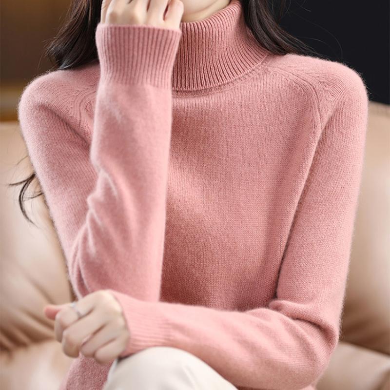 GMXIA Jumper Women's Autumn and Winter Soft Sticky Shoulder Sleeve Loose Short Section Bottoming Knitwear