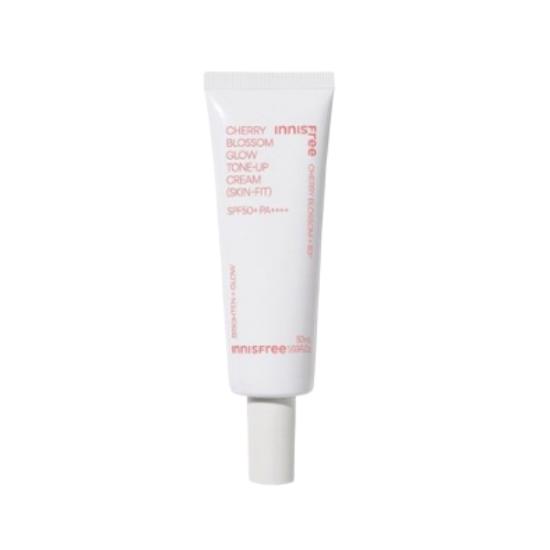 Innisfree Cherry Blossom Glow Skin-Fit Tone-Up Cream SPF50+ PA++++ Vegan Brightening Base 50ml