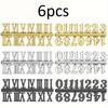 6pcs Clock Roman Numerals. Handmade repair tool & accessories for trendy clock designs.