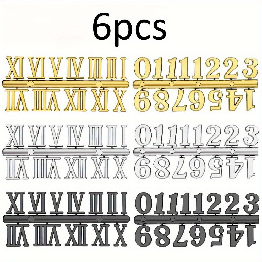 6pcs Clock Roman Numerals. Handmade repair tool & accessories for trendy clock designs.