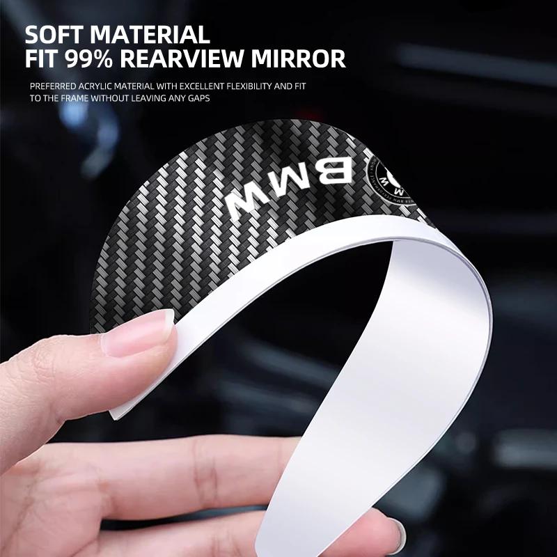 2pcs Car Rear View Mirror Sticker Rain Eyebrow For BMW 50th Kith 5 Series F20 E39 F10 F30 E90 E46 E60 G60 X5 E87 F11 G20 G32 G30