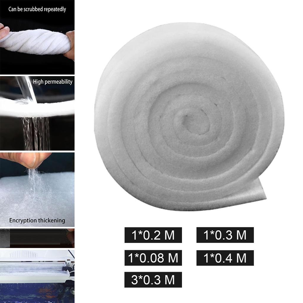 Аквариумный прудовый фильтр подушка фильтрующий материал хлопок пена вата шерсть аквариумный губка 1m long x 8cm wide
