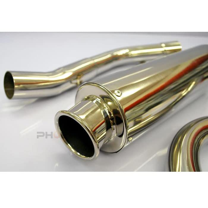 PHOENIX Stainless Steel Exhaust System for Motorcycles Customization Fits DAX Cub Super Little Cub Deep Bass Sound - - Monkey, Gorilla, TB, 50, 70,