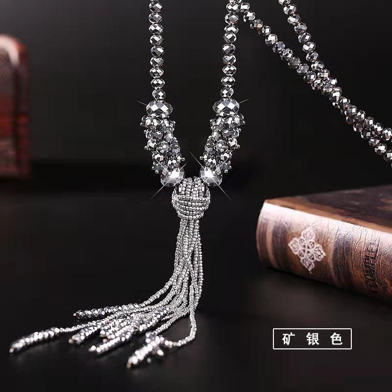 Geometric Pendant Necklace With Large And Small Squares