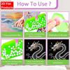 Majestic Chinese Dragon Pearl Painting 5D DIY Pearl Gemstone Art Diamond Painting Kit for Adults/Beginners Gift Ideas Modern Home Decor Wall Art