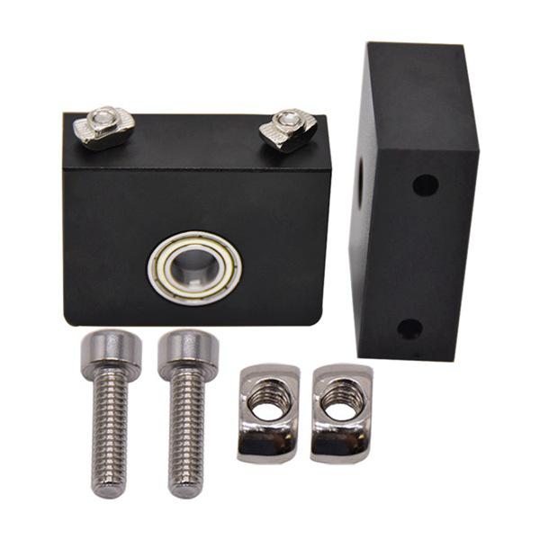 1 Black Aluminum Ball Screw Support Block Set for Ender3/CR10 Series Z-Axis