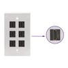 Keystone Jack Insert Support 4k Female To Female Coupler Adapter HDMI-Compatible Easy To Use for Wall Plate Outlet Panel