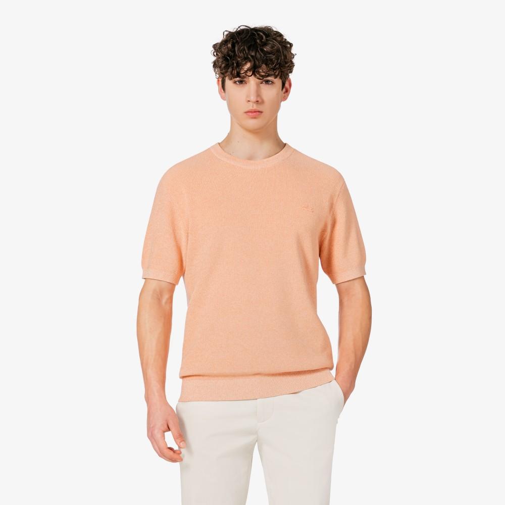 [lacoste] Men s Short-Sleeve Ribbed Crew Neck Pullover AH827E-56GIY0 3