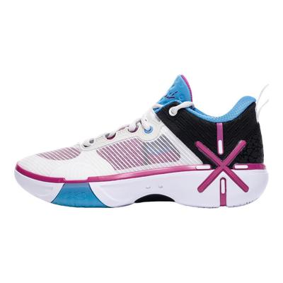 Li Ning Wade Phantom 6 Pohodlné Všestranné Zvyšující Výšku Odolné proti Opotřebení Nízké Basketbalové Boty Pánské tenisky Bílá Černá ABPV021-4