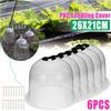 6PCS Reusable Garden Plant Cloche Plastic Dome Protective Seedling Covers for Outdoor Garden