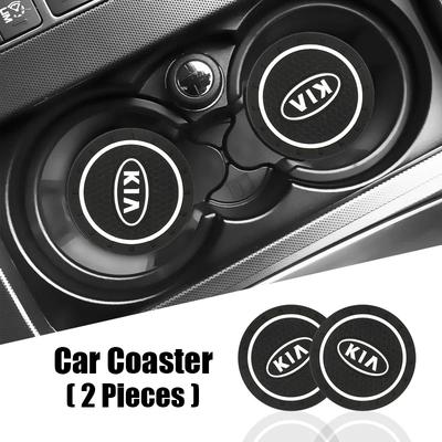 AAAGI1 Car Interior Water Coaster Anti-slip Mat for Sportage Ceed Picanto Rio ProCeed Niro 5 3 4 K7 K5 K8 K3 Ray K9