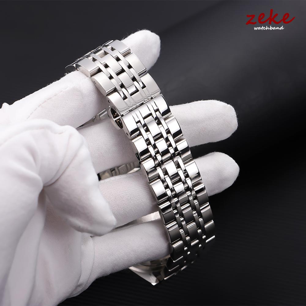 Massives Edelstahl-Uhrenarmband für Tissot Qualität Schmetterlingsverschluss Armband Gebogenes/Flaches Metallarmband 12/14/16/18/19/20/21/22mm