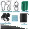 Tree Swing Straps Hanging Kit 3FT/8FT/15FT/20FT/25FT, Extra Long Tree Swing Straps Holds 5500 Lbs with Lock Carabiners & Tree Protectors, Safer for
