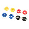 8Pcs Tennis Racquet Vibration Dampener Rubber 4 Colors Tennis Shock Buffer for Practices Performances