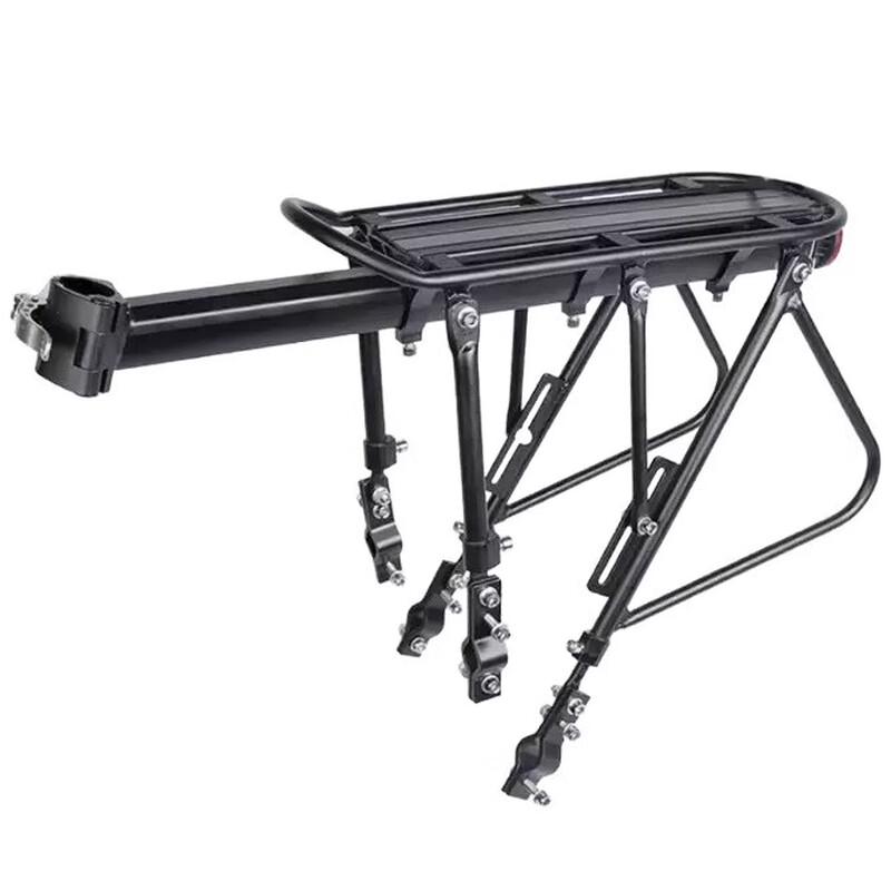XPAY Weighted Aluminum Alloy Five-Point Rear Rack with Reflector