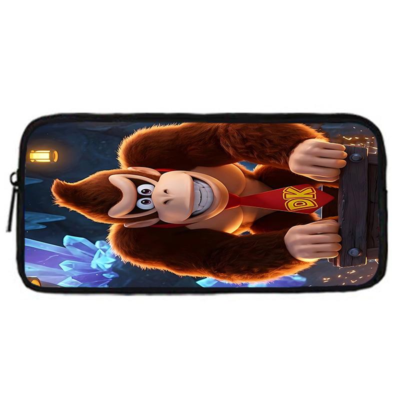 Child School Cartoon Donkeyeds Kongs Bananzaeds Backpack with Lunch Bags ,Pencil Bags ,School Bags for Boys Girls Best Gift