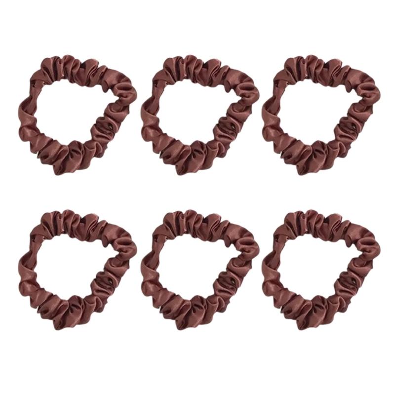 Silk Like Hair Rope Hair Bun Scrunchies Elastic Hair Rope Big Hair Scrunchy HairBands Female Accessories