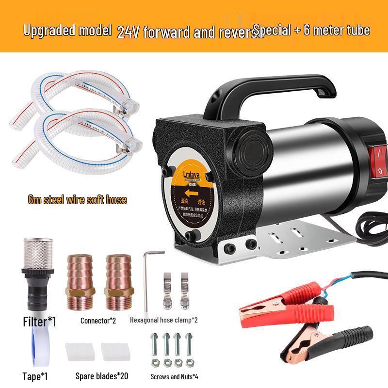 LmLaVa Self-Priming Electric Oil Pump 12V/24V/220V - Diesel & Fuel Extractor