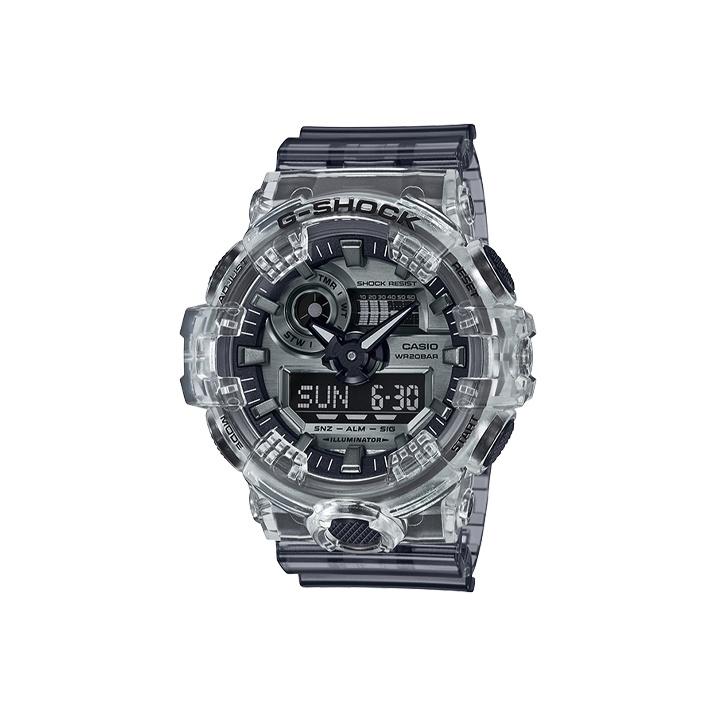 

Casio G SHOCK GA700SK 1A GA700SK-1ACR Silver Regular Watch Box