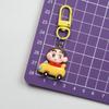 Crayon Shin-chan Cartoon Keychain Pendant - Girly Heart Backpack Ornament & Best Friend Gift Accessory.