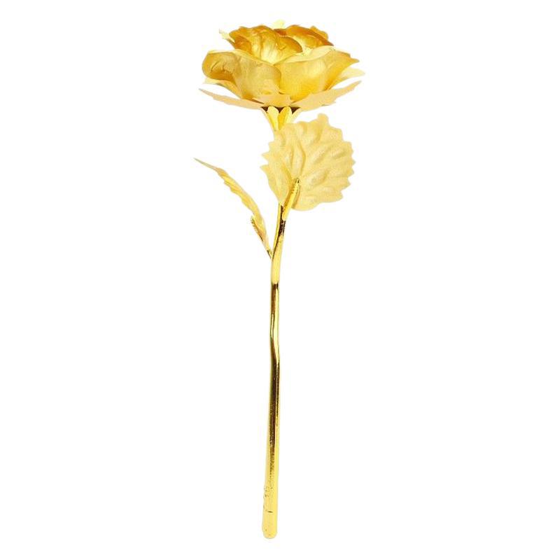 Chinese Valentine's Day 24K Gold Foil Rose Gift with Luminous Box