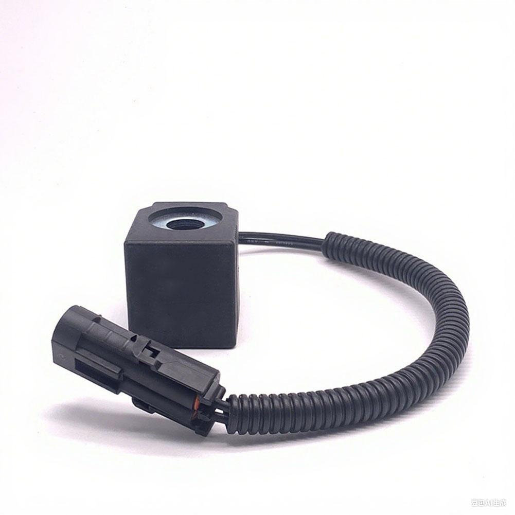 Replacement Pilot Solenoid Valve Coil for Excavator For Sany For SY55 SY60 SY65 SY70 SY75 C8910 Models 12V 24V