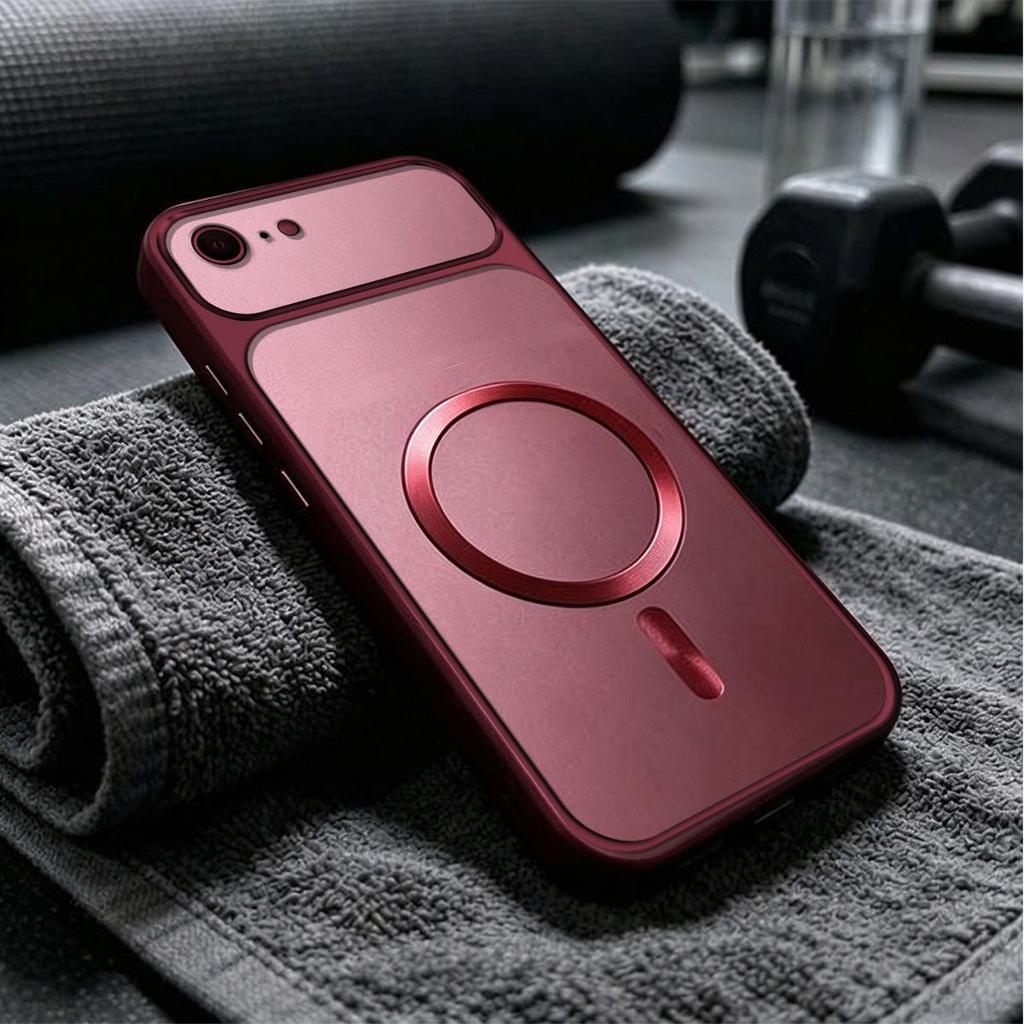 CD Texture Magnetic Ring Casing for iPhone 7/8 6/6s Metallic Finish Shockproof Case Cover
