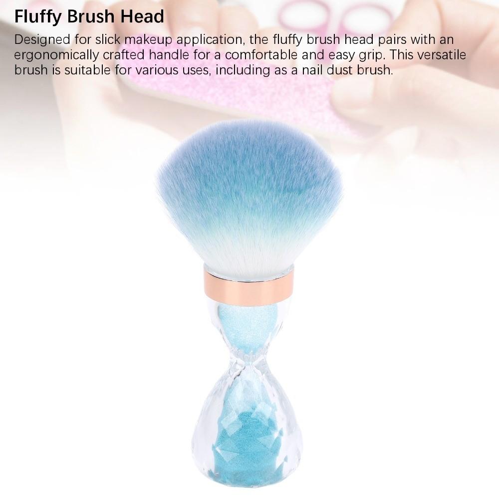Soft and Fluffy Bristle Soft Nail Dust Brush Hourglass Nail Powder Remover Brush DIY Manicure