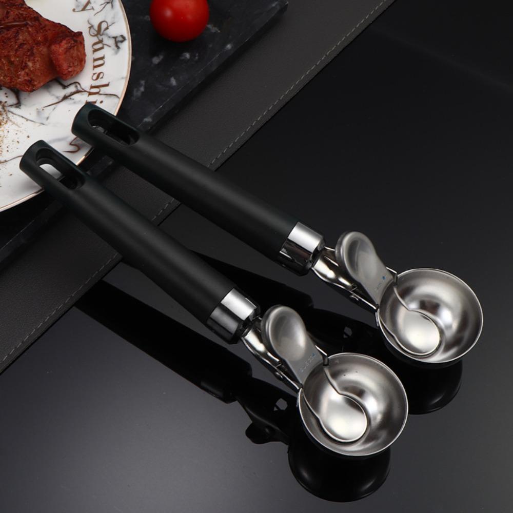Non-stick Ice Cream Scoop 304 Stainless Steel Watermelon Ball Scoop Sundaes Scoop  Fruit