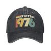 Vintage Th Birthday Gift Baseball Cap Vintage Distressed Washed Years Old Sun Cap Unisex Women Golf Adjustable Caps Hat