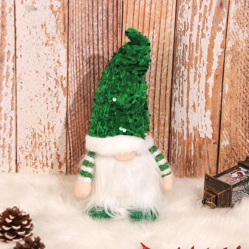 

1 шт. 2024 рождественские кукольные сани эльф лыжный гном со светодиодной подсветкой рождественские украшения для дома рождественский подарок на Новый год 2025 зелёный