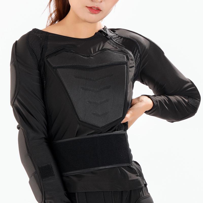 Skiing Anti-Collision Protective Sports Gear Set with Shoulder Pads and Waist Support for Rugby, Basketball, and Football