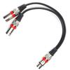 JORINDO JD6070 XLR Buchse auf Dual XLR Stecker Kabel Y-Typ Splitter Audio Mikrofonkabel 0,3m