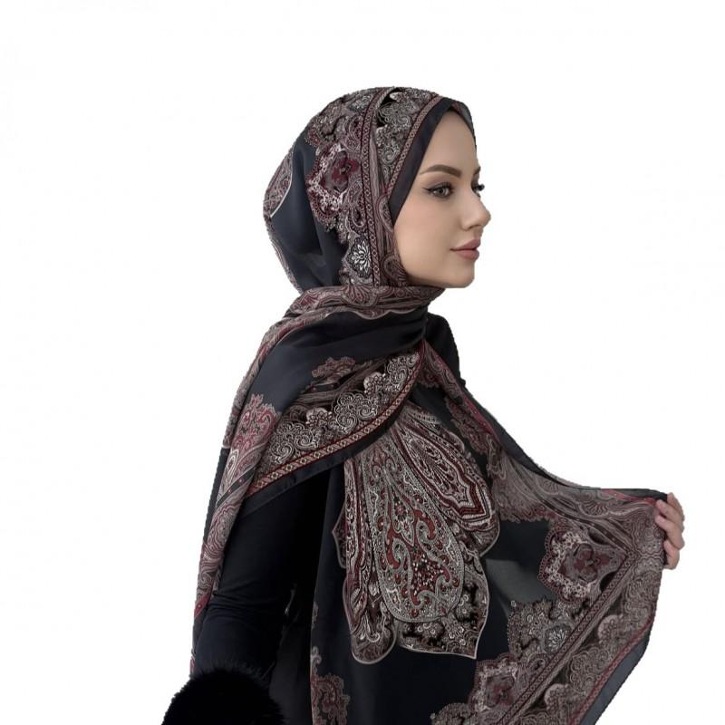 Gradient Chiffon Scarf Lightweight Breathable Wrap Shawl Women UV Protection Head Cover
