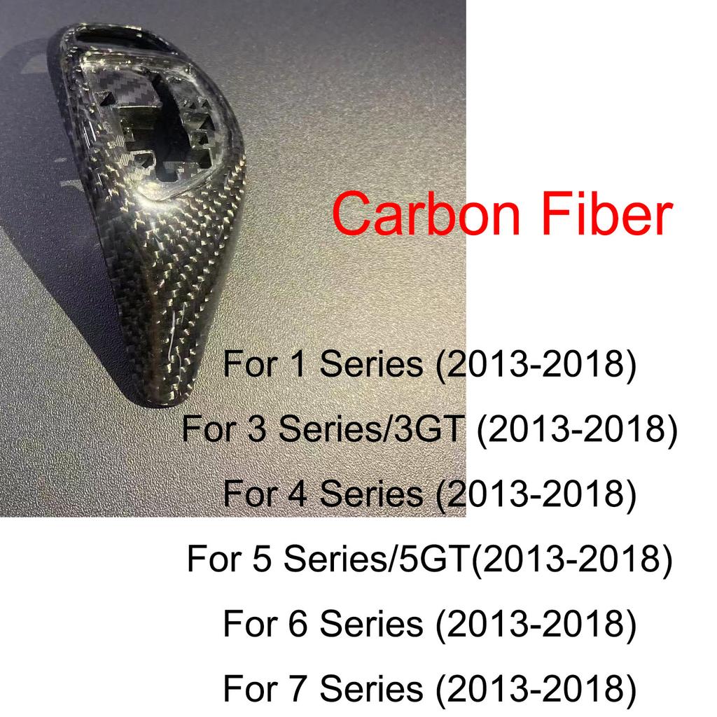 F30 F10 Real Carbon Fiber Automatic Car Gear Knob Gear Shift Cover for Bmw F30 F31 F32 F33 F34 F36 F07 F10 F11 F06 F12 F14
