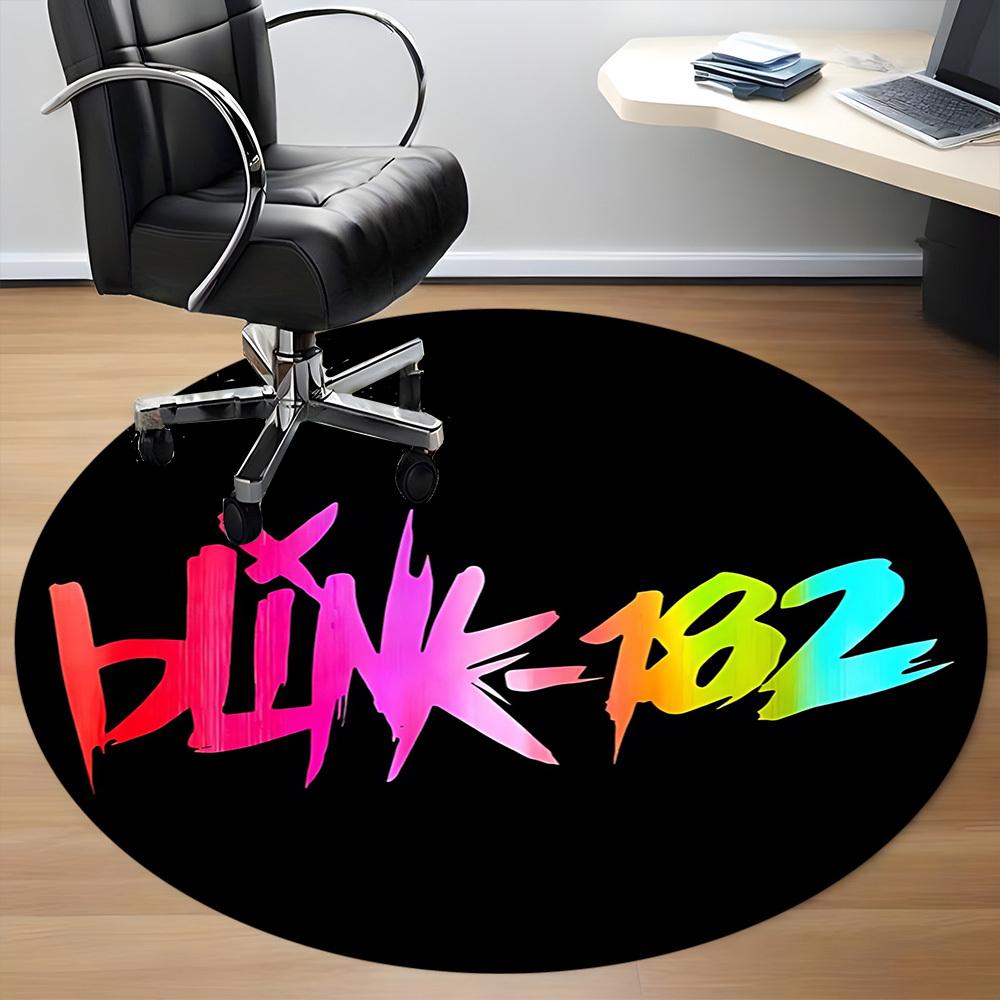 1 Stück Blink-182, Band LogoStuhlmatte für Büro, Rutschfest, Weiche und Langlebige Büromatte für Innendekoration, Perfekt für Büro yy250925139