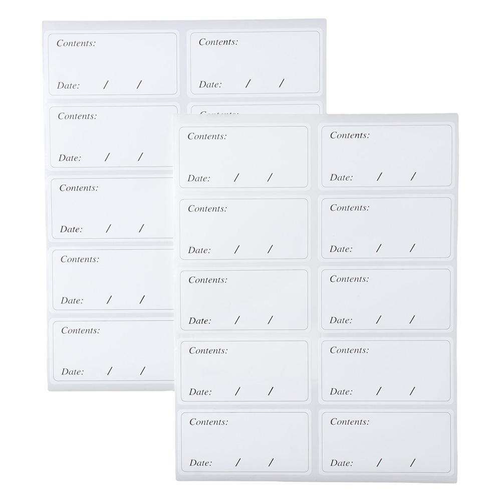 10 Sheets Dry Erase Stickers Reusable Freezer Labels Easy Peel Off With Pen Removable White Label Sticker To Write Food Label Blank Name Tag Stickers