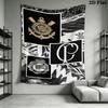 Corinthians Paulistinha Wall Tapestry Aesthetic Wall Hanging Printed Fabric Blanket Decorative Tapestries for Bedroom Living Room Home Decor